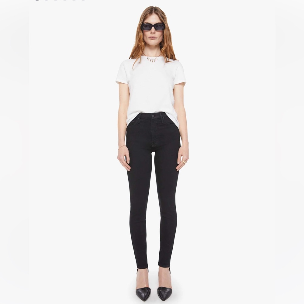 Mother Women's High Waisted Looker Skinny Jeans Stretch Denim Blue Size 29 - Picture 4 of 12